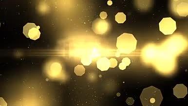 金色光圈粒子梦幻LED动态背景视频素材视频的预览图